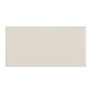 Waterworks Campus Field Tile 3" x 6" Bullnose Single (Short) in Off White Glossy For Sale Online