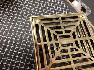 Waterworks Universal Shower Drain Cover Only in Brass