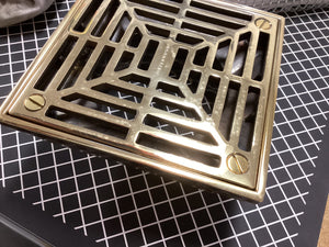 Waterworks Universal Shower Drain Cover Only in Brass