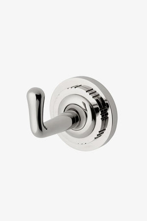 Waterworks Henry Single Robe Hook in Chrome