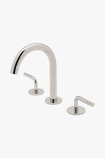 Waterworks Flyte Gooseneck Lavatory Faucet with Lever Handles in Nickel