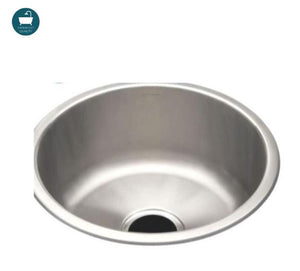 Waterworks Kerr 16 7/8" Round Stainless Steel Undermount Prep Sink with Center Drain