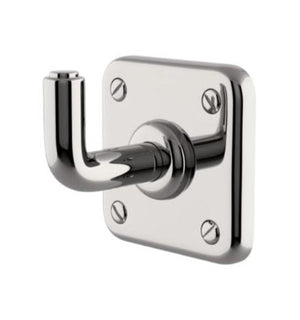 Waterworks Ludlow Single Robe Hook in Nickel