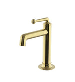 Waterworks Dash One Hole High Profile Bar Faucet with Metal Lever Handle in Brass
