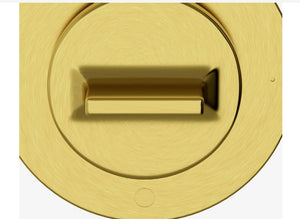 Waterworks Formwork Two Way Diverter Valve Trim for Thermostatic System with Metal Knob Handle in Matte Gold