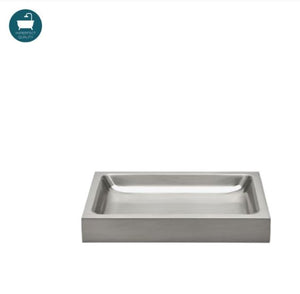 Waterworks Luster Soap Dish in Matte Nickel