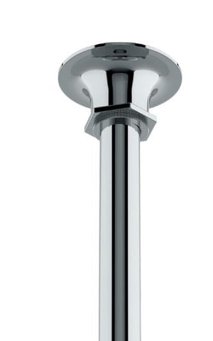 Waterworks Henry 8" Ceiling Mounted Shower Rose, Arm and Flange in Chrome, 1.75gpm