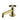 Waterworks Henry Low Profile One Hole Deck Mounted Lavatory Faucet with Metal Cross Handle in Brass