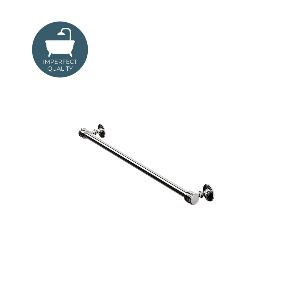 Waterworks Crystal 23" Single Metal Towel Bar in Nickel