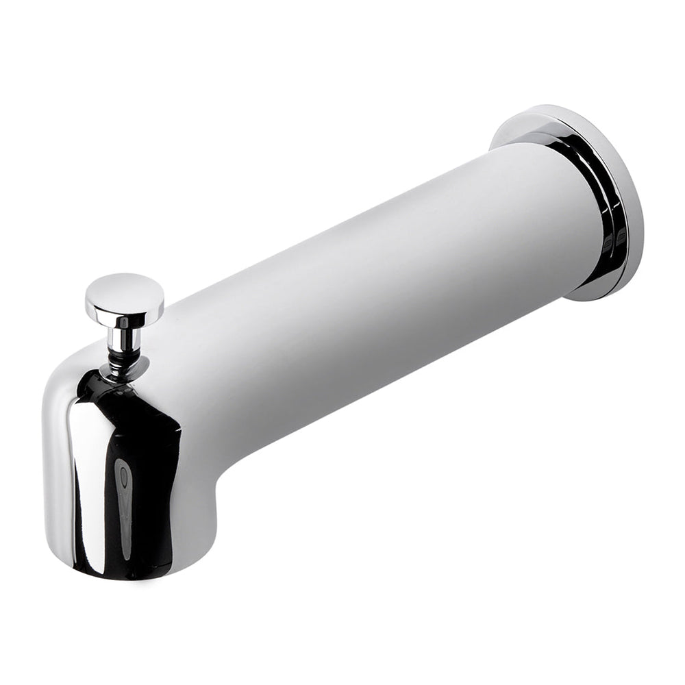 Waterworks Decibel Wall Mounted Tub Spout with Diverter in Nickel