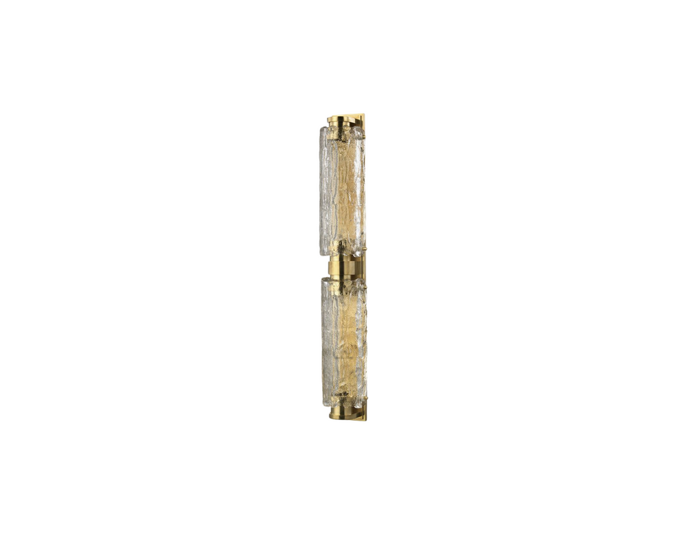 Waterworks Marlon Wall Mounted Double Sconce in Brass