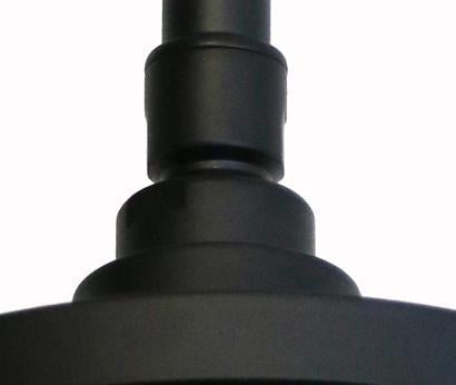 Waterworks Universal 6" Rain Shower Head in Matte Black