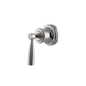 Waterworks Foro Volume Control Valve Trim with Metal Lever Handle in Burnished Nickel