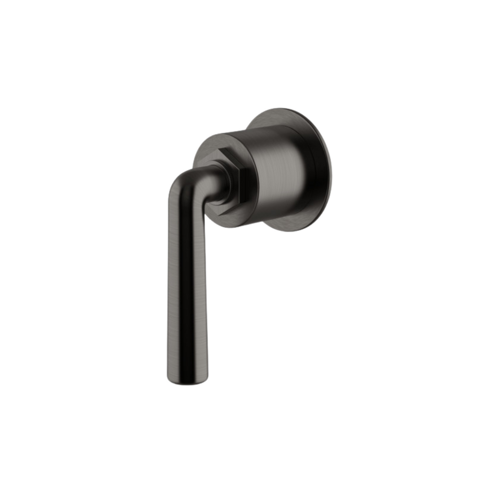 Waterworks Henry Volume Control Valve Trim in Dark Nickel