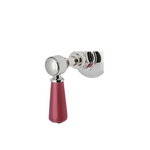 Waterworks Highgate ASH NYC Edition Volume Control Valve Trim with Porcelain Lever Handle in Nickel/Cerise Red