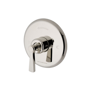 Waterworks Transit Pressure Balance Control Valve Trim with Metal Lever Handle for Low Flow Valve in Nickel