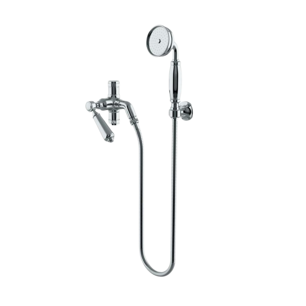 Waterworks Easton Classic Handshower with Diverter and Metal Lever Handle in Chrome