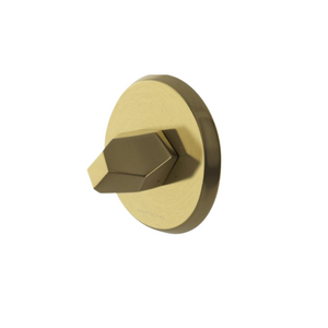 Waterworks Isla Thermostatic Control Valve Trim with Metal Geode Handle in Burnished Brass