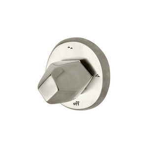 Waterworks Isla Three Way Diverter Valve Trim for Thermostatic System in Burnished Nickel