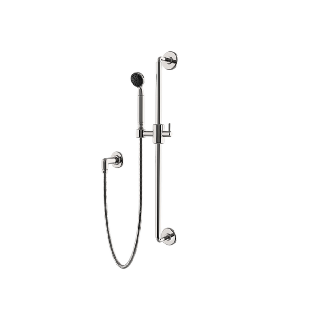 Waterworks Ludlow Volta Handshower on Bar in Burnished Brass