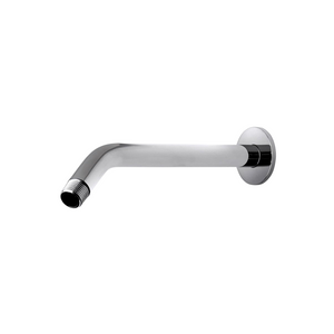 Waterworks Decibel Wall Mounted Shower Arm and Flange in Matte Nickel