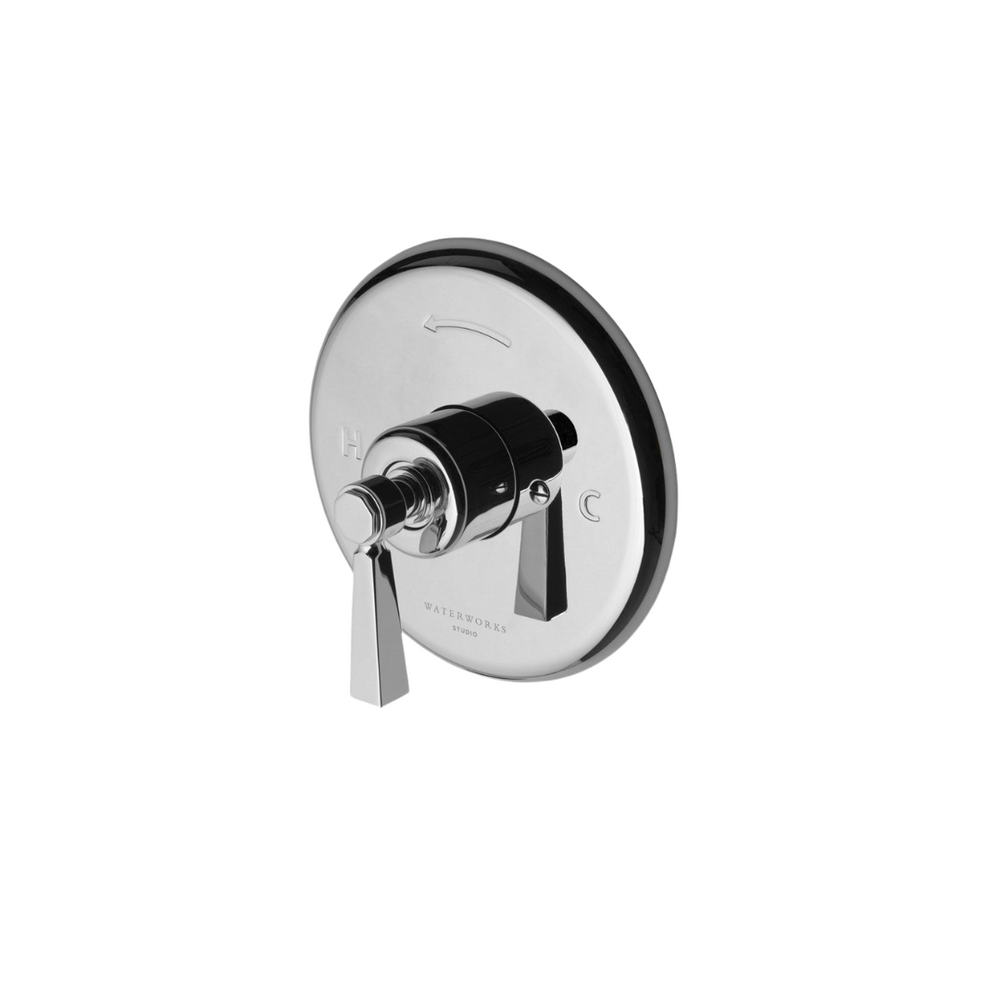 Waterworks Roadster Pressure Balance Valve Trim with Metal Lever Handle in Nickel