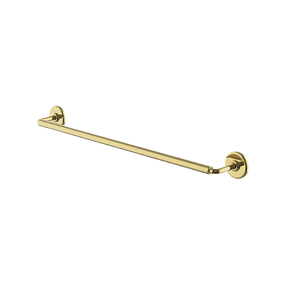 Waterworks Ludlow Volta 18" Single Towel Bar in Brass