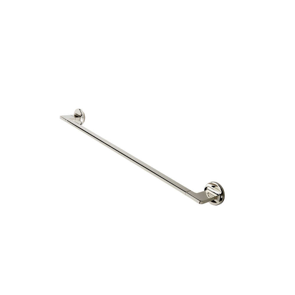 Waterworks Formwork 24" Single Metal Towel Bar in Matte Nickel