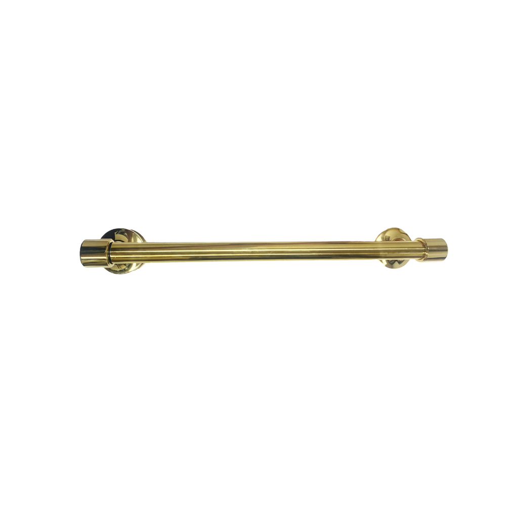 Waterworks Easton 12" Dual Sided Glass Shower Towel Bar in Brass