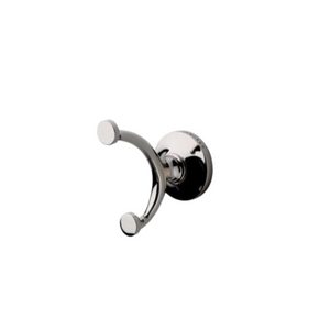 Waterworks Easton Double Robe Hook in Nickel