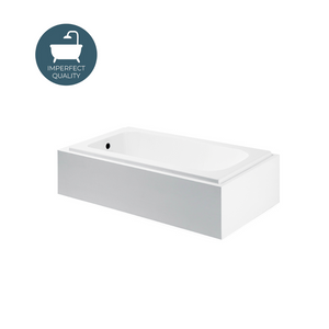 Waterworks Minna Primed Bathtub with End Drain in White