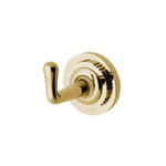 Waterworks Henry Single Robe Hook in Brass