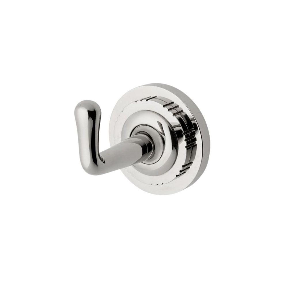 Waterworks Henry Single Robe Hook in Nickel