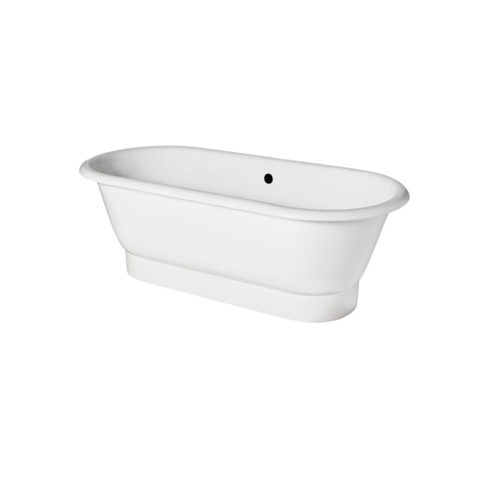 Waterworks Santry 67" x 31" x 22" Freestanding Cast Iron Oval Bathtub