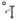 Waterworks Henry One Hole Bar Faucet with Two-Tone Cross Handle in Nickel/Dark Nickel