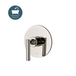 Waterworks Bond Solo Series Round Pressure Balance Control Valve with Straight Lever Handle in Nickel