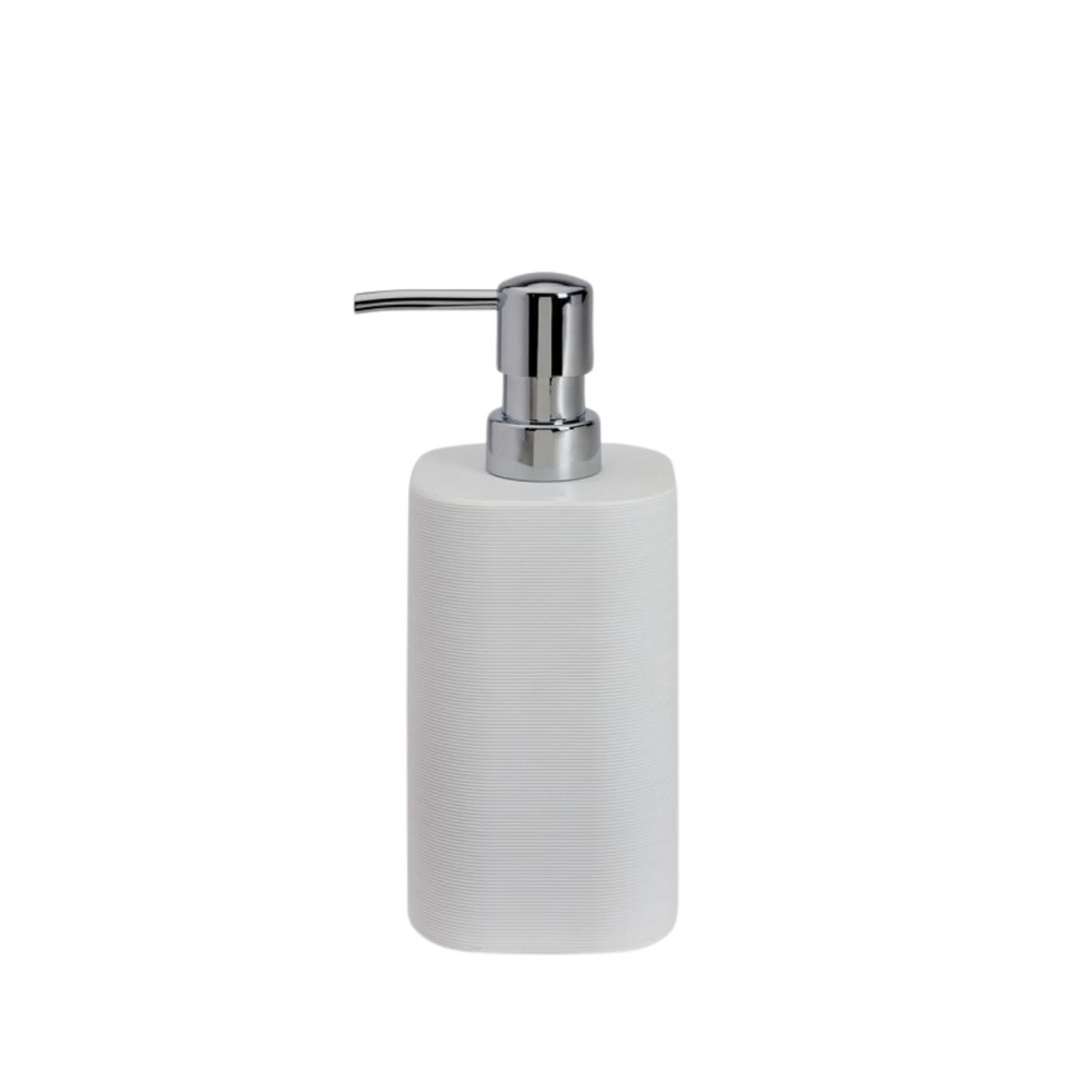 Waterworks Groove Soap Dispenser in White