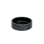 Waterworks Groove Round Soap Dish in Black