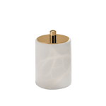 Waterworks Crystalline Container with Brass Lid