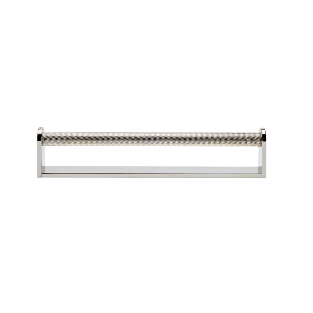 Waterworks Pullman 12" Knurled Appliance Pull in Nickel