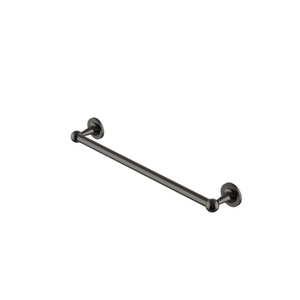 Waterworks Dash 24" Single Metal Towel Bar in Dark Nickel