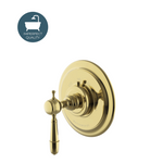 Waterworks Julia Thermostatic Control Valve Trim with Metal Lever Handle in Brass