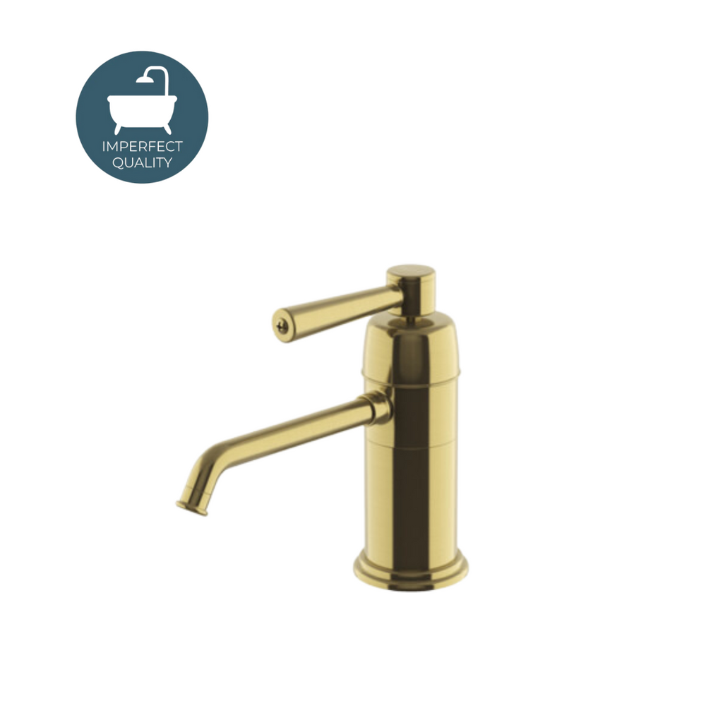 Waterworks Universal Industrial One Hole Instant Hot Water Dispenser with Metal Lever Handle in Burnished Brass