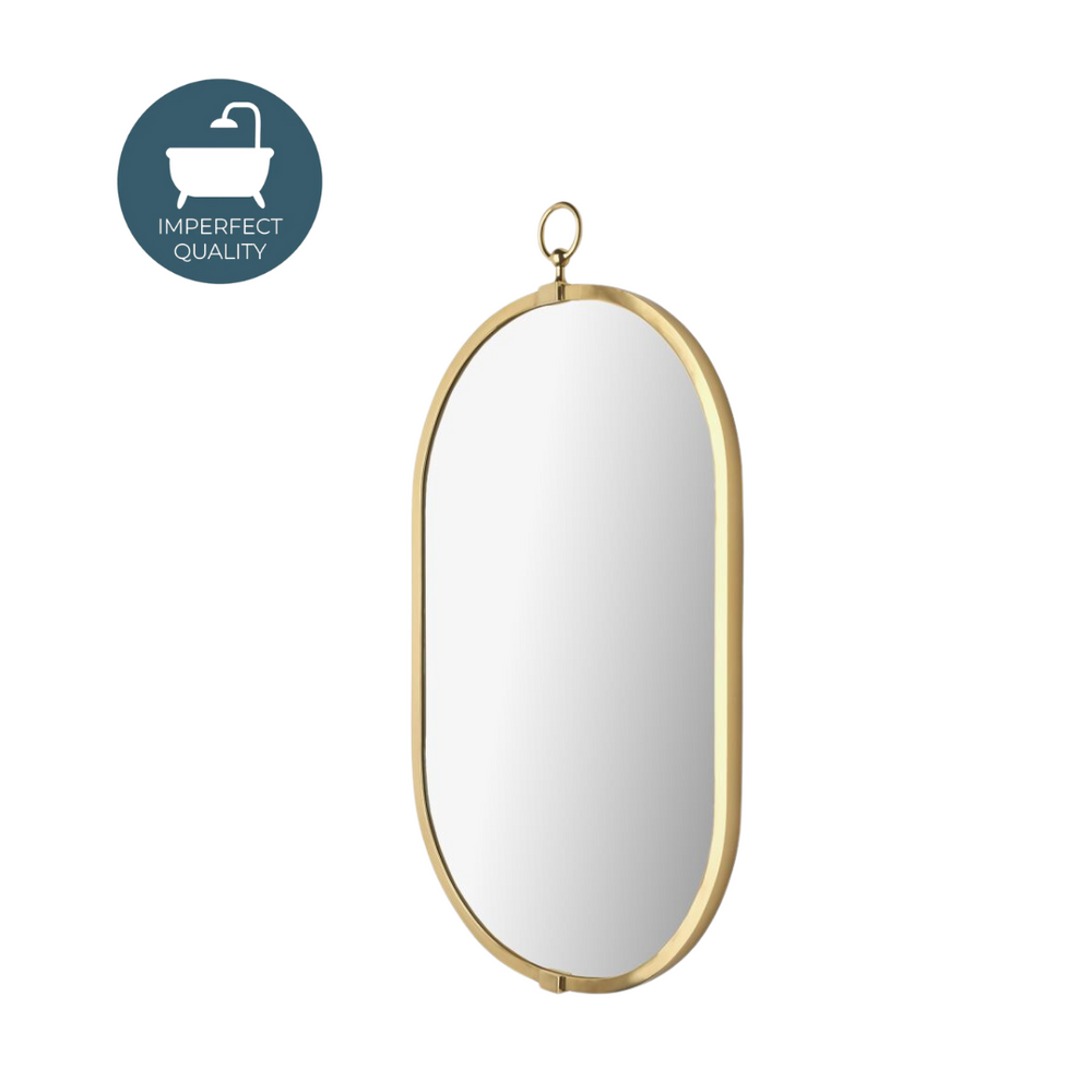 Waterworks Concord Mirror in Polished Brass