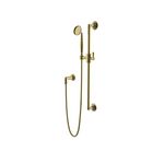 Waterworks Riverun Handshower on Bar in Burnished Brass