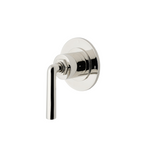 Waterworks Henry Two Way Diverter Valve Trim for Pressure Balance with Roman Numerals and Lever Handle in Burnished Brass