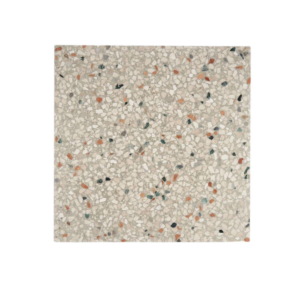 Waterworks Portlandia Terrazzo Mezzo Field Tile 24 x 24 x 3/4 in York Antiqued