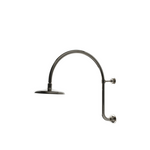 Waterworks Henry 8" Shower Rose Arm and Flange in Nickel