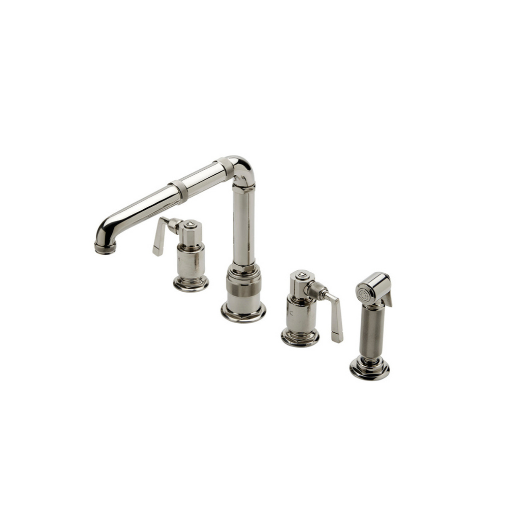 Waterworks RW Atlas High Profile Kitchen Faucet with Spray in Burnished Nickel