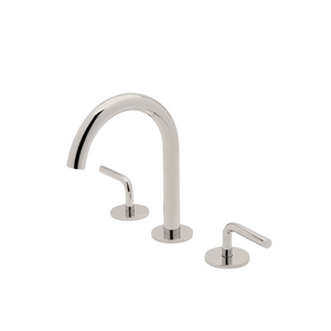 Waterworks Flyte Gooseneck Lavatory Faucet with Lever Handles in Nickel